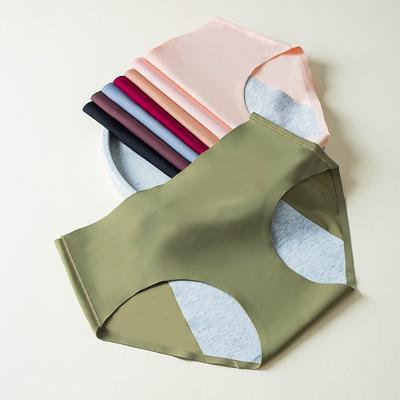 Calcinha sem costura tamanho grande costas à prova de vazamento para calcinhas femininas período menstrual três camadas à prova de vazamento lateral sem faixas roupa íntima simples
