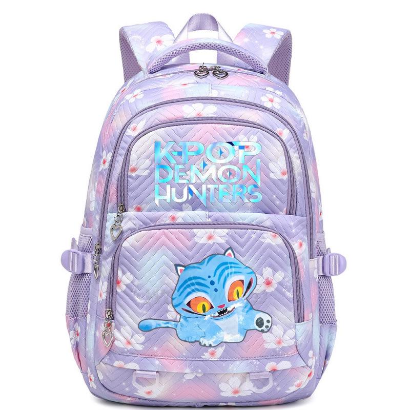 KPOP Demon Hunter Girl Group Print Backpack - Cute, Large Capacity Schoolbag for Teens and Kids