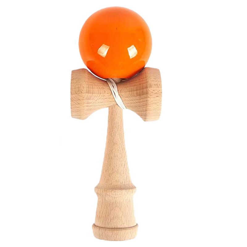 Outdoor puzzle competition skill ball practice hand eye coordination toy Japanese wooden sword ball children's and adult toy