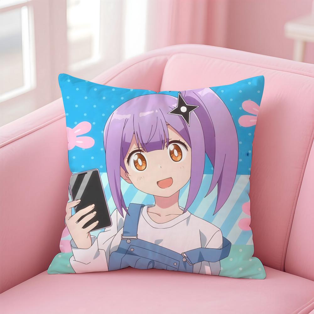 Ninja To Koroshiya No FutariGurashi Cushion Cover Comfortable Reversible Pillow Cover Ideal For Car Sofa Bedroom & Beyond