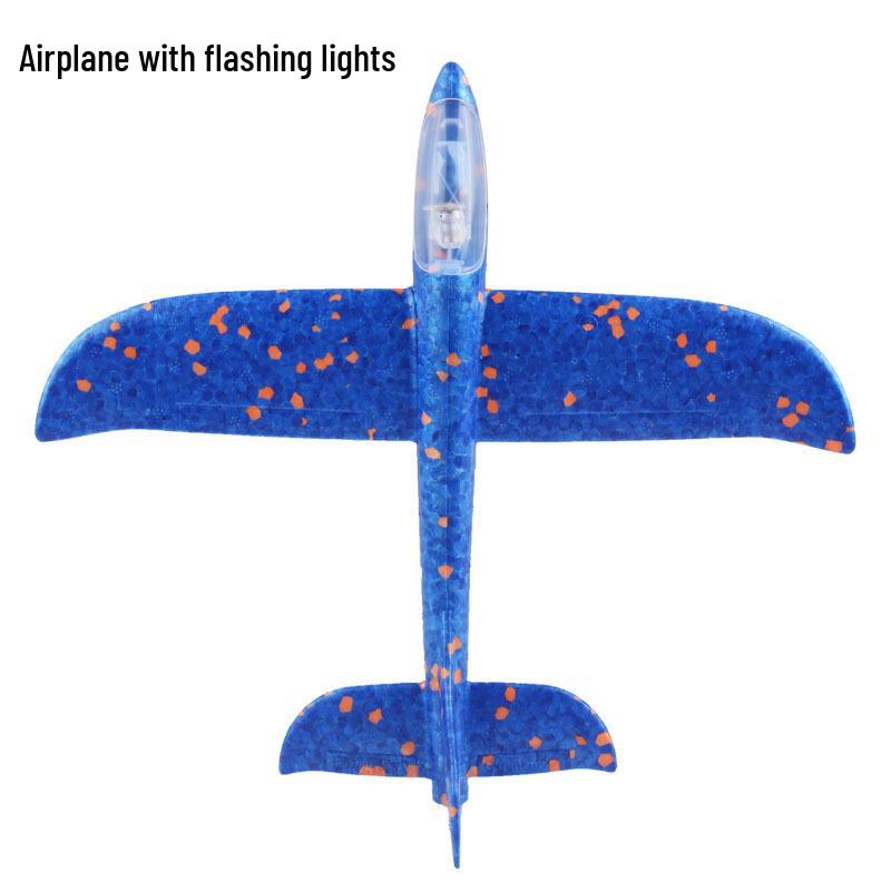 TikTok Trendy Children's Foam Airplane Launcher Toy - Hand-Throw Glider for Boys & Girls Outdoor Play