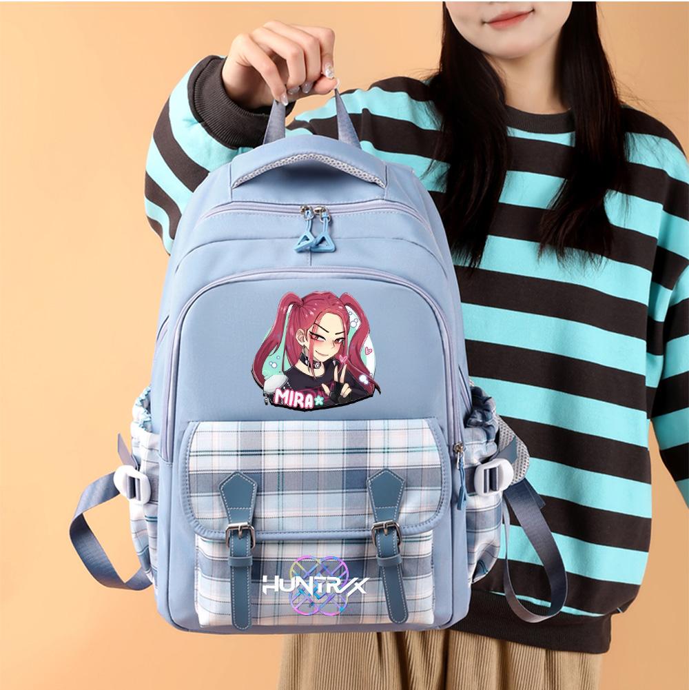 Anime Cartoon K-Pop Printed Large Capacity Backpack for Teenger Student Girl Boy Schoolbag Bookbag Women Waterproof Travel Bag Mochila Kid Gift