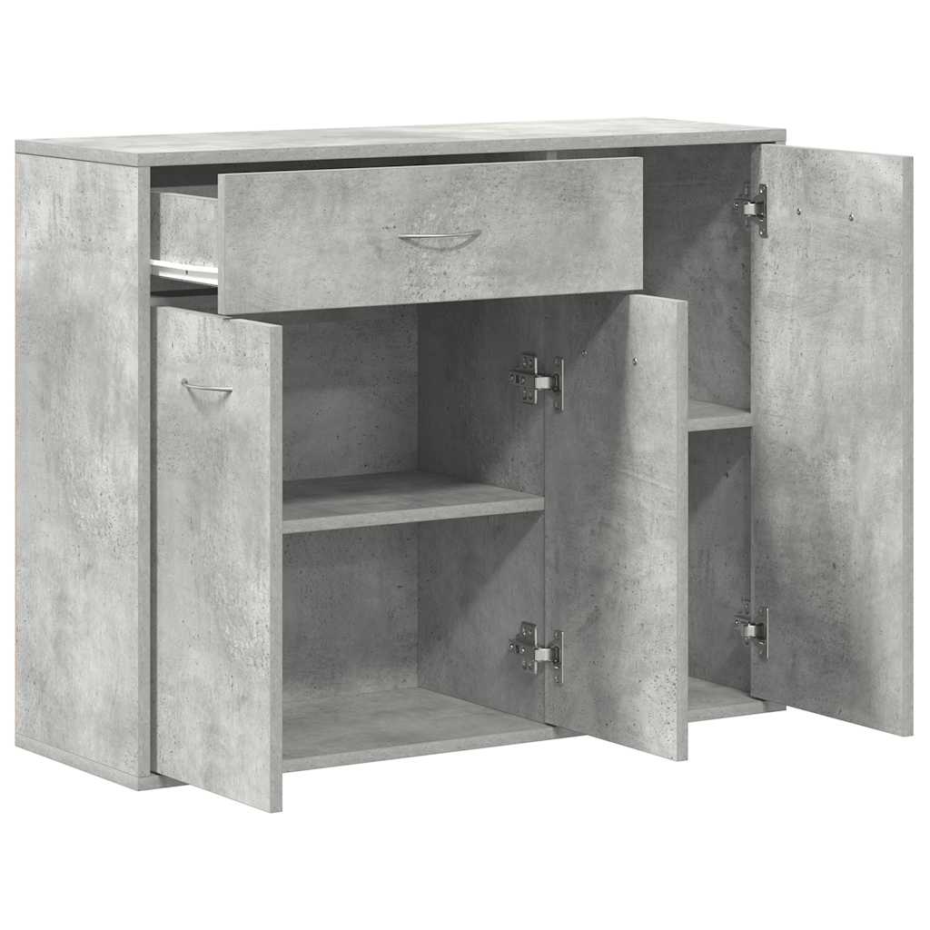 Sideboard Concrete Grey 88 x 30 x 70 cm Particleboard