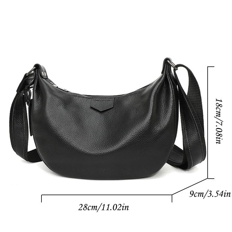 Dumpling-style Fashion Casual Crossbody Bag with Shoulder Strap, High-end Commuter Bag for Women