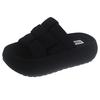 2025 summer new fashion thick bottom woven non-slip small height increase cool slippers wear high-end one-word