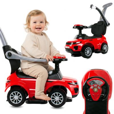 Ride-on Pusher Walker For Child With Handle And Grip Sport Car Red
