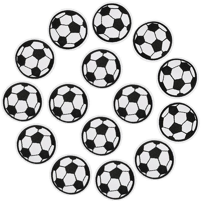 Xq We Wantice Boys Cartoon Football Embroidery Cloth Sticker Computer Embroidery Chapter Ironing Children's Clothing Patch Sticker Basketball
