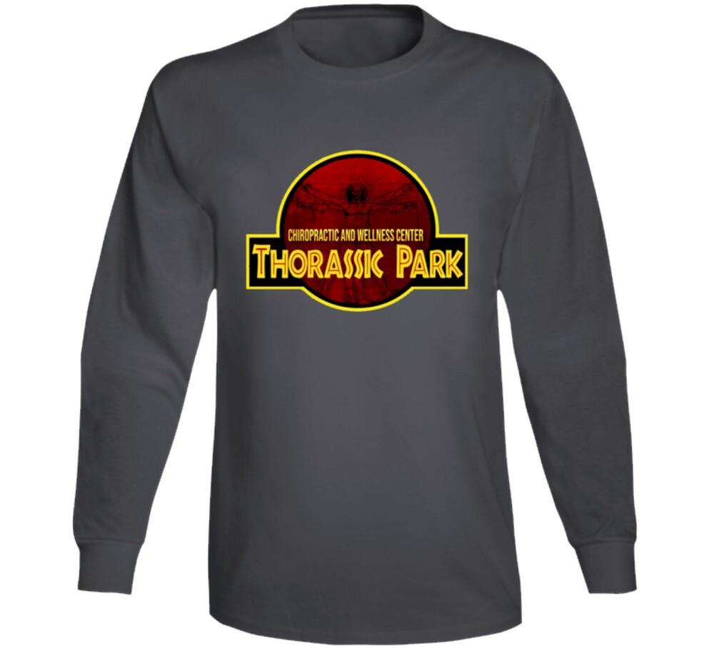 Thorassic Park Parody Chiropractor Funny Long Sleeve T Shirt Unisex T-Shirt XXXXL