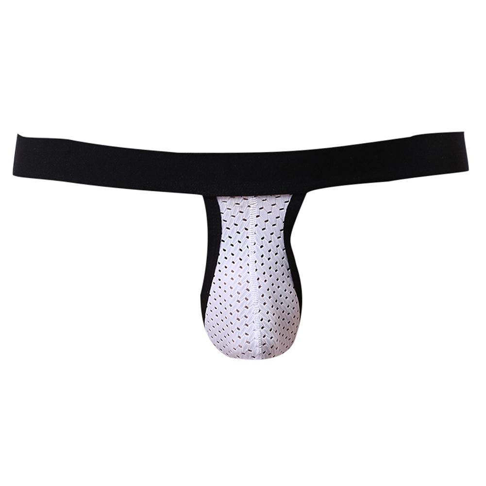 Western Cool Style Men Convex Breathable Low Rise Sexy Mesh U Underwear Jock Straps Briefs Thong