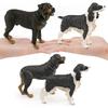 Realistic Plastic Animal Model Collection Featuring Brindle Bull Terrier And Dogo Argentino For Educational Purposes