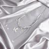 Cool Cross Star Diamond Necklace Imitation Pearls Irregular Imitation Pearl Choker  Women
