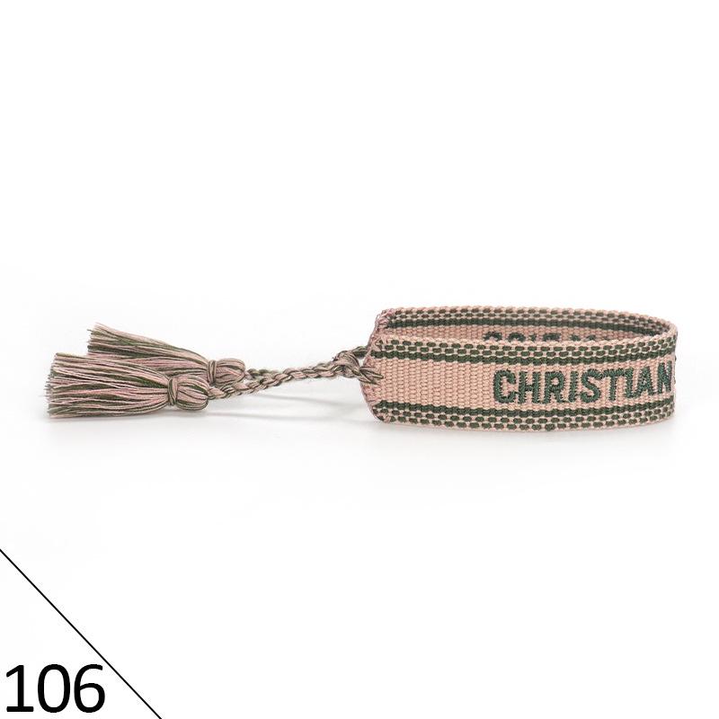 Handmade Embroidered Friendship Bracelet with Tassels for Women