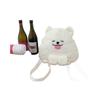 Xuanxuan's Samoyed Plush Backpack: Large Capacity, Cute and Sweet White Pillow Doll Design