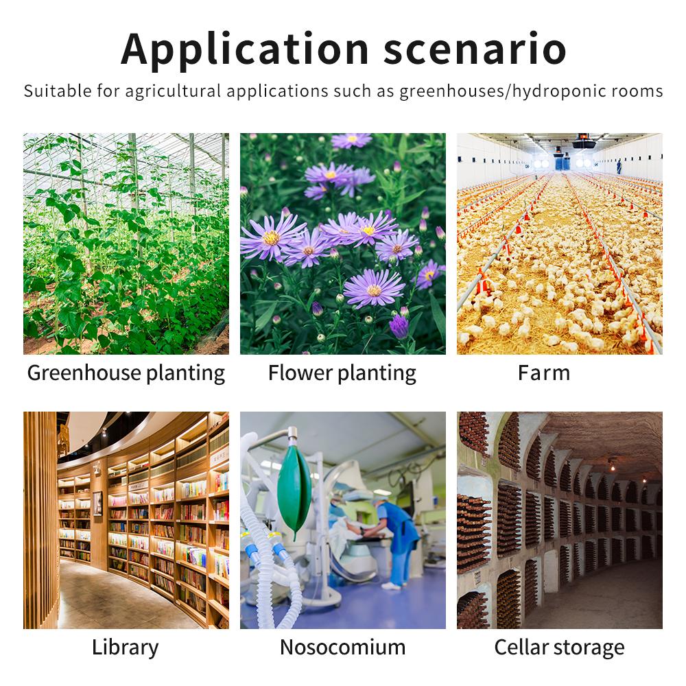 Carbon Dioxide Controller AGc30 CO2 Controller Dual Sensor CO2 Monitor EU US Plug CO2 Concentration Control for Greenhouse