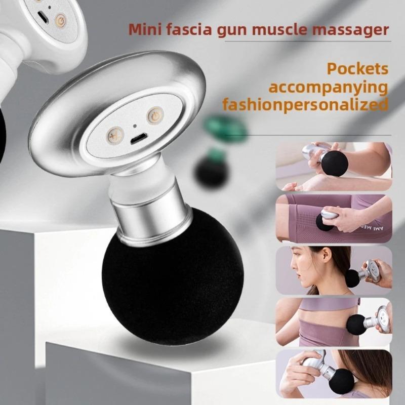 Mini Wireless Massage Gun, Thigh+chest+hip+shoulder and Neck,muscle Relaxation, Six Level Adjustment, Vibrating Fitness Massager