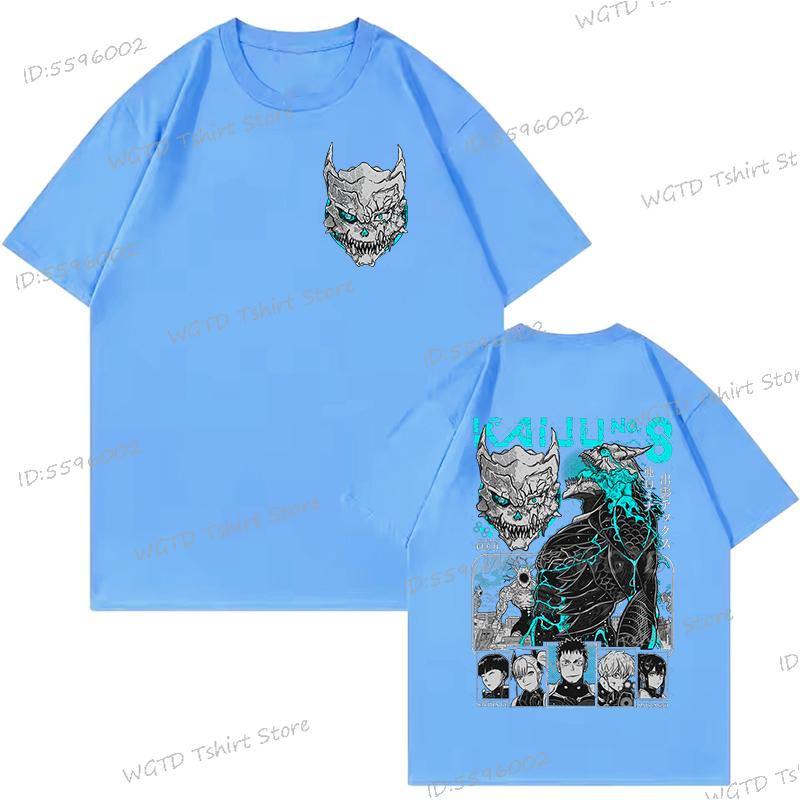 

Японское Аниме Кайдзю № 8 Крутые Футболки Топы Аниме Креативная Печать Мужская Женская Футболка Подарок Топы Монстр 8 Винтажные Футболки Мужская Одежда 4XL