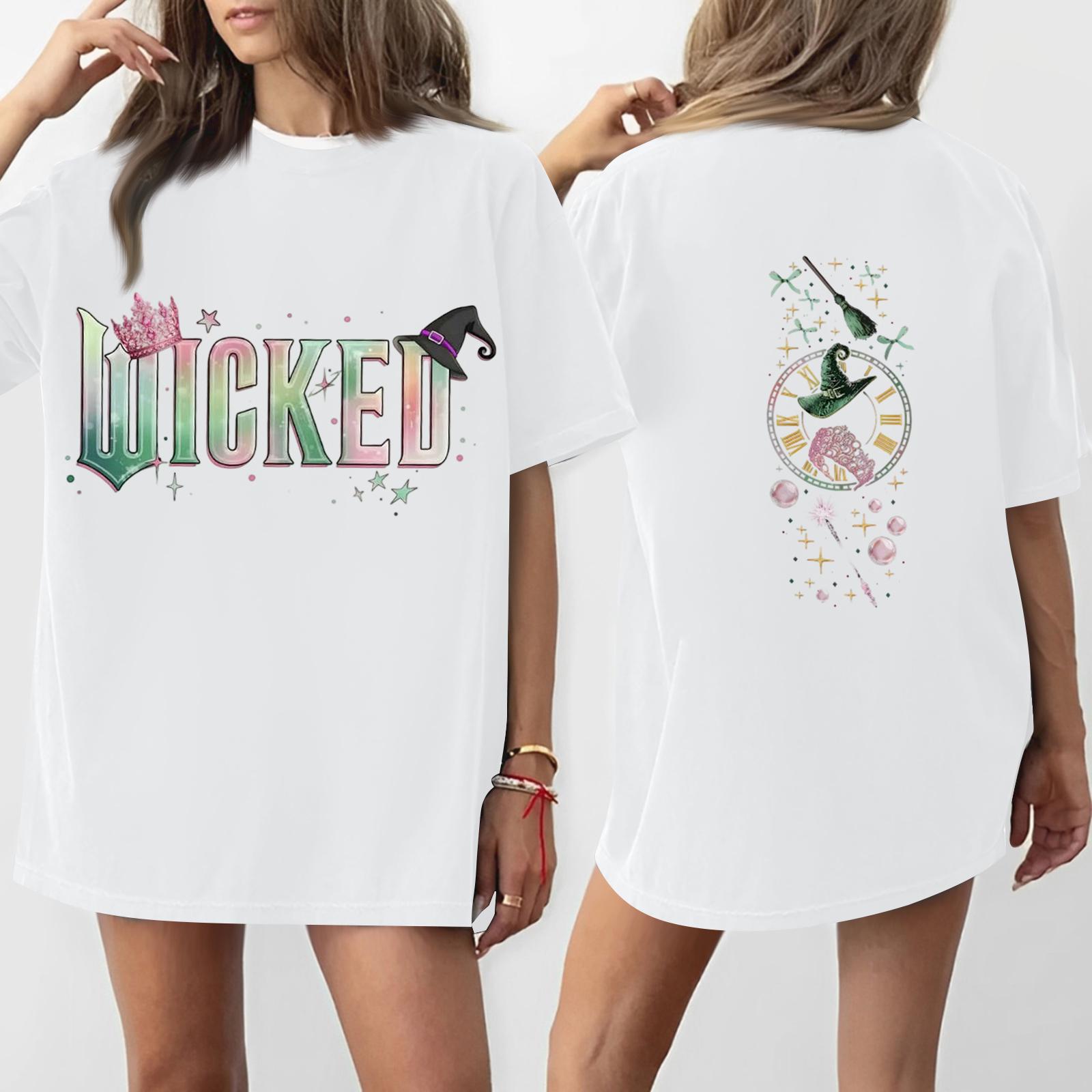 

Women s Casual Fashion Round Neck Printed Short Sleeve T-Shirt Top XL белый