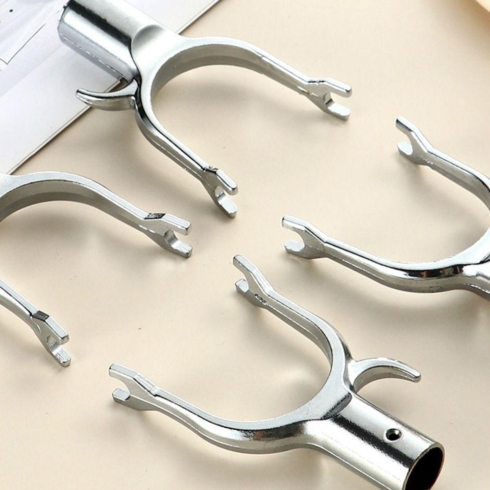 Portable Clothes Fork Head Aluminum Zinc Zinc Alloy Laundry Hanging Fork Clothes Rod Joint Household
