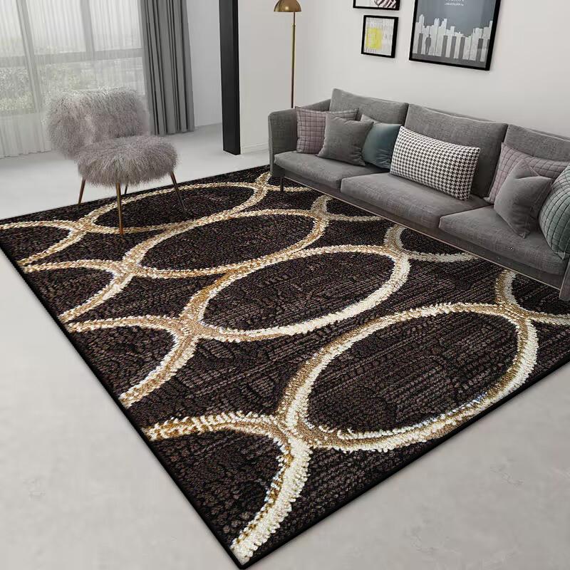 Nordischer Geometrischer Teppich Wohnzimmer 200x300 Schlafzimmerteppich Großflächige Teppiche zur Heimdekoration Rutschfeste Sofa-Bodenmatten nach Maß