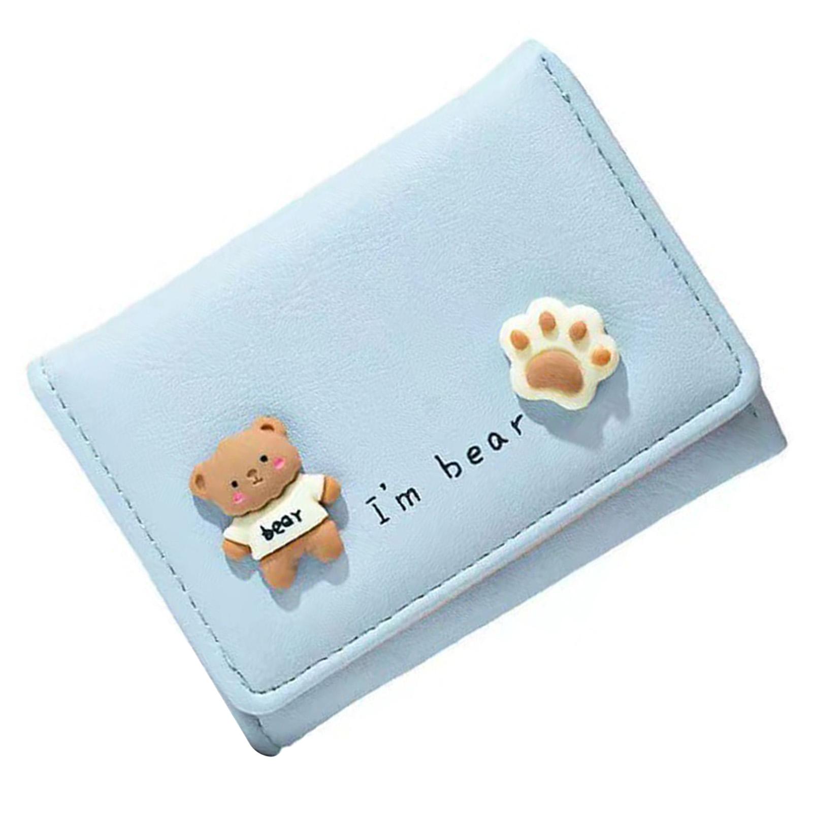 

Small Wallet for Girls Women PU Lther Cute Wallet Card Holder Purse for Daily Use