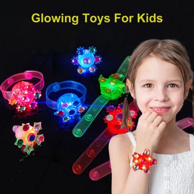 5Pcs Fidget Spinner Bracelets for Kids Glow-in-the-Dark Fun Party Favors Quick Spinning Toy Watches