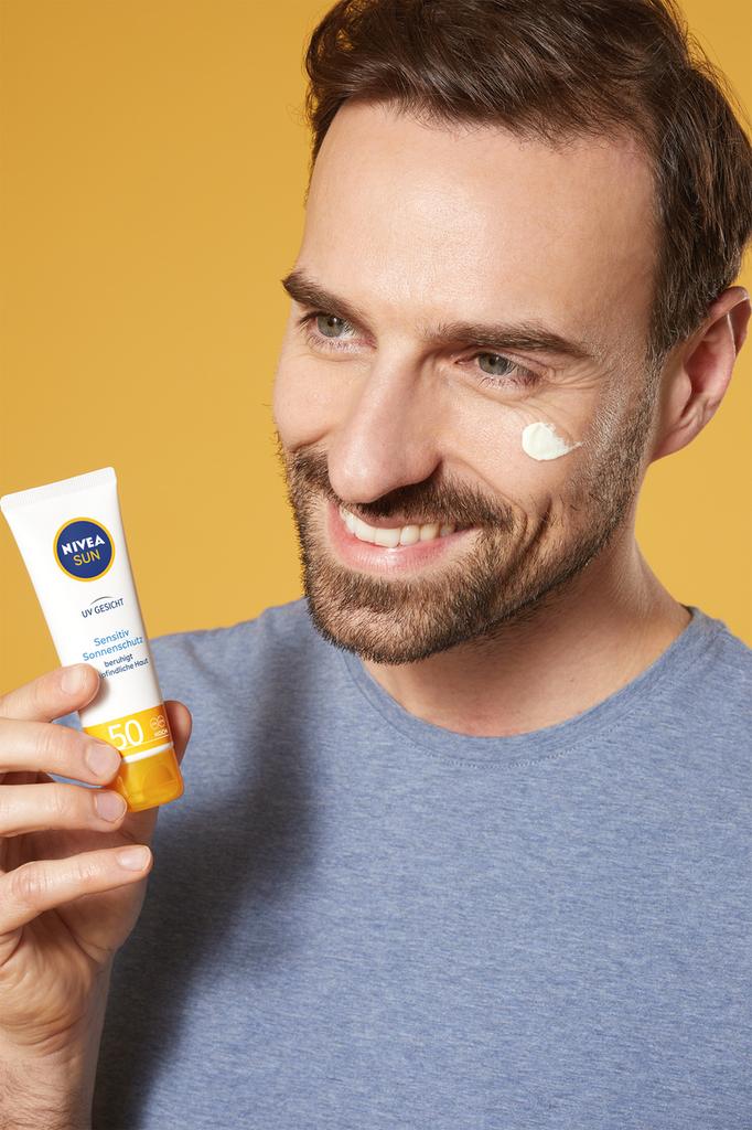 NIVEA Sun Sensitive Face Cream SPF50, 50ml