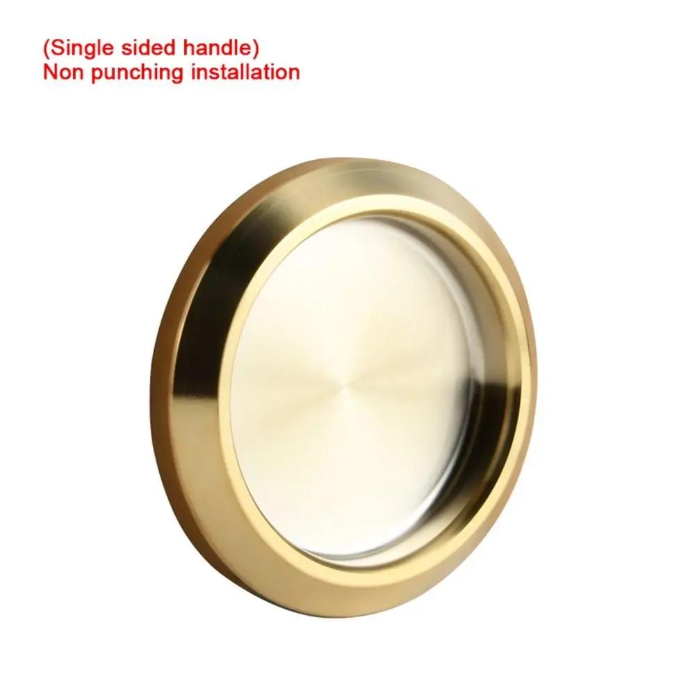 Glass Doors Invisible Door Handle Stainless Steel Sliding Cupboard Bathroom Embedded Door Handle Ring Pull Furniture Hardware