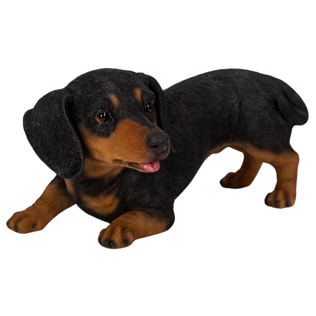 Ubia Playful Dachshund x x 11 Animal Garden Cute H23311 Figurine, 22.5 14.5 cm, Figurine, Decor, Realistic, Dog,