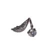 Elegant Wing Alloy Ear Bone Nail With Rhinestones Stone Cartilage Stud Earring For Women Fashion Jewelry Accessories