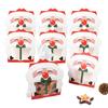 Weihnachts-Leckerchentüten 8 Stück Wiederverwendbare Feiertags-Festliche Behälter Weihnachtskeks-Süßigkeiten Feiertags-Leckerchentüten für Partygeschenke