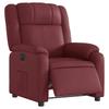 Electric Recliner Chair Wine Red Faux Leather