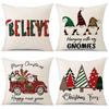 45cm Merry Christmas Cushion Cover Pillowcase 2025 Christmas Decorations for Home Ornament Happy New Year Christmas Decor 2026