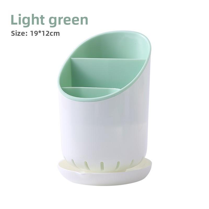 Chopstick Holder Storage Box, Plastic Water-draining Household Spoon Rack, Multi-functional Kitchen Tableware Storage and Storage