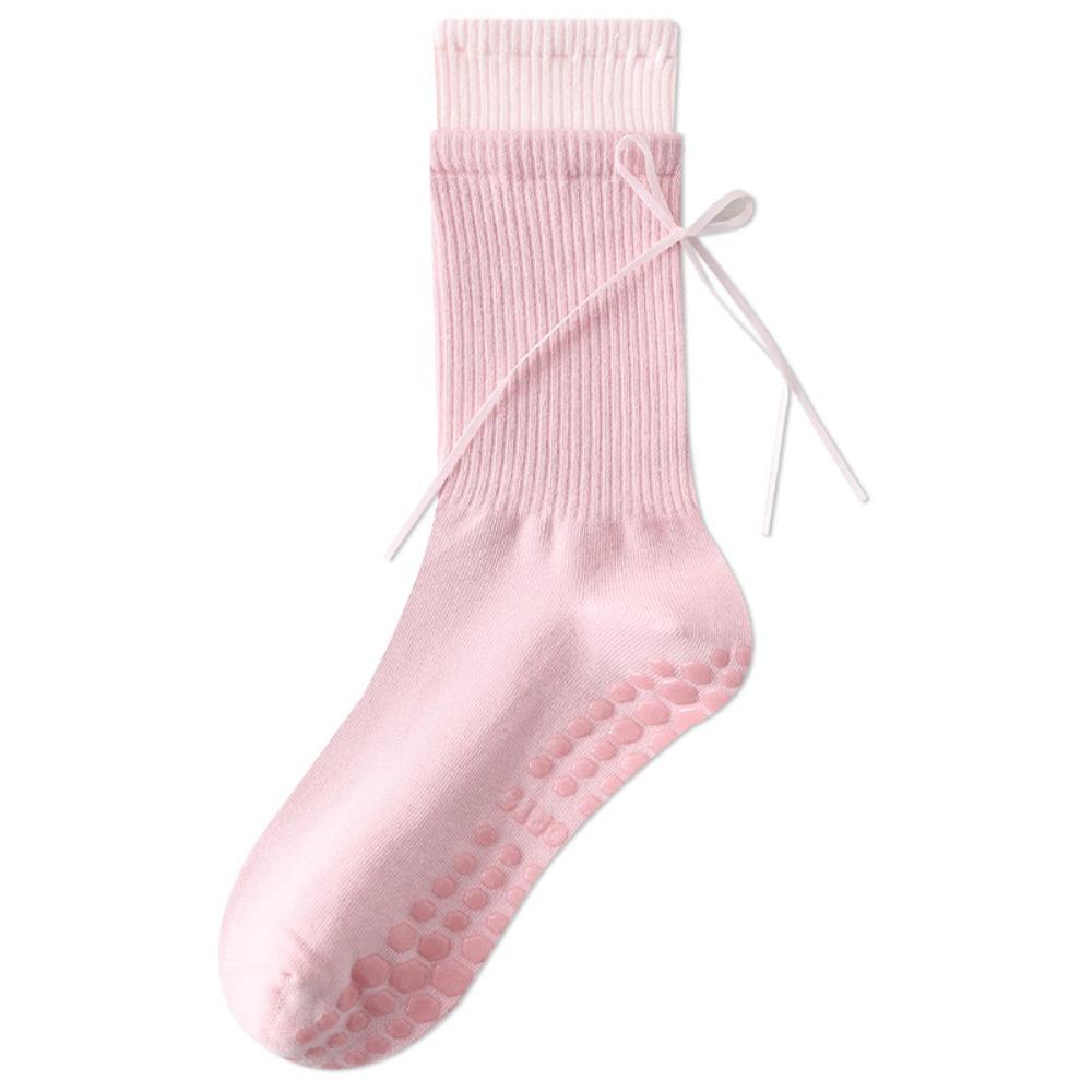 

Cotton Pilates Socks with Ribbon Double Color Socks New Yoga Socks