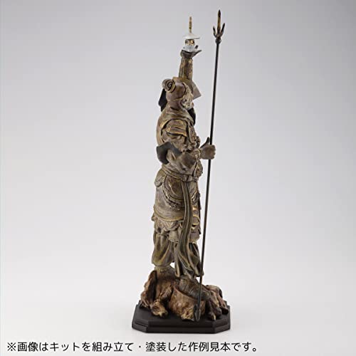 Kaiyodo Artpla ART PLA Four Heavenly Kings Statue, Tamonten, Approximately 160mm Tall, Non-Scale, Unpainted, Unassembled Plastic Model Kit AP009