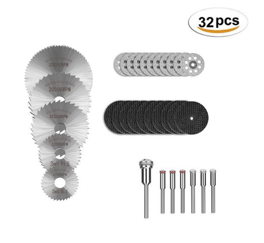 Power Drill Circular Saw Blade Set - High-Speed Steel Thin Cutting Disc for Woodworking and Electric Grinder