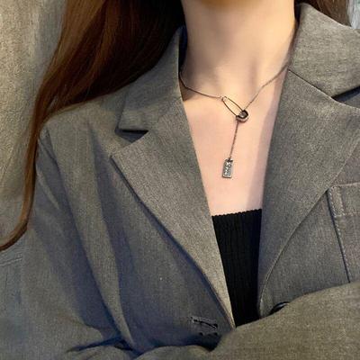 2021 Trend: Sterling Silver Paperclip Tag Love Letter Necklace