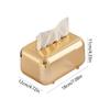Porta fazzoletti decorativo in oro, lussuoso portaoggetti dorato e organizer per tovaglioli di carta