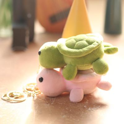 Niedliche kleine Schildkröte Anhänger Plüsch Spielzeug Puppe Cartoon Tasche hängen Schlüsselanhänger Stoffpuppe Puppe
