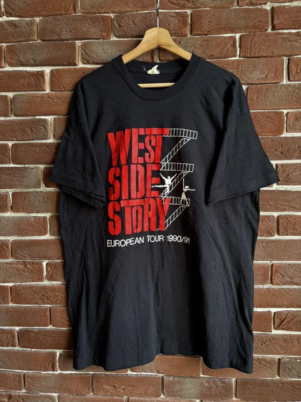 Vintage 1990 West Side Story Musical Art Movie T Shirt 90s Unisex T-Shirt L