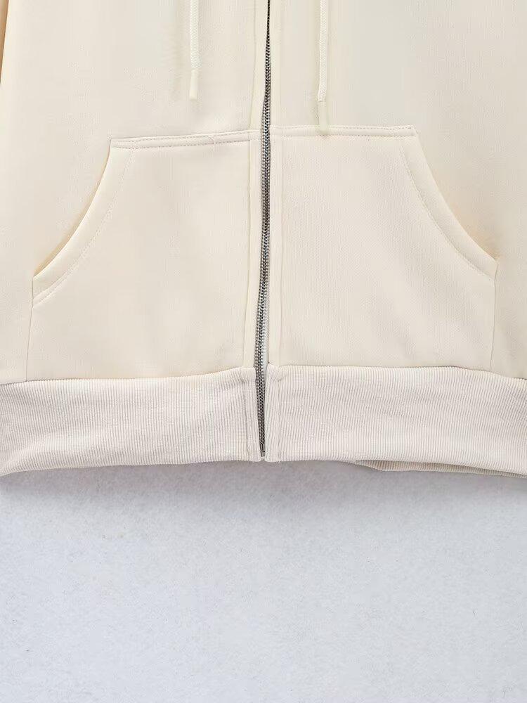 2024 Women's Embroidered Hooded Sweatshirt & High-Waist Joggers Set, Plus Size, Loose Fit