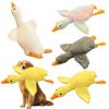 Dogs Plush Duck Toy Fetch Chew Toy Stuffed Lovers Toy Soft Dog Duck Tug-of-War Toy