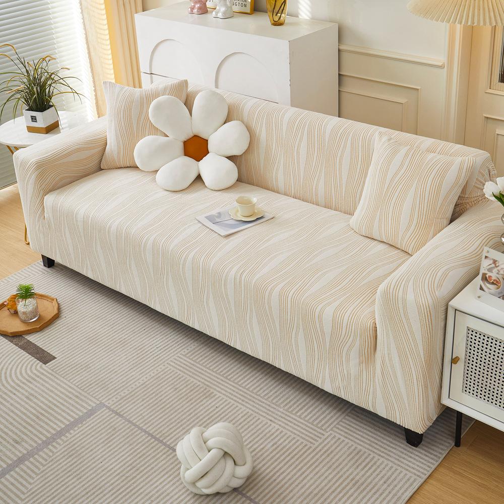 New High end Sofa Cover with Elastic Full Coverage All Purpose Jacquard Velvet Suitable for All Seasons Anti Cat Scratch Sofa Cover