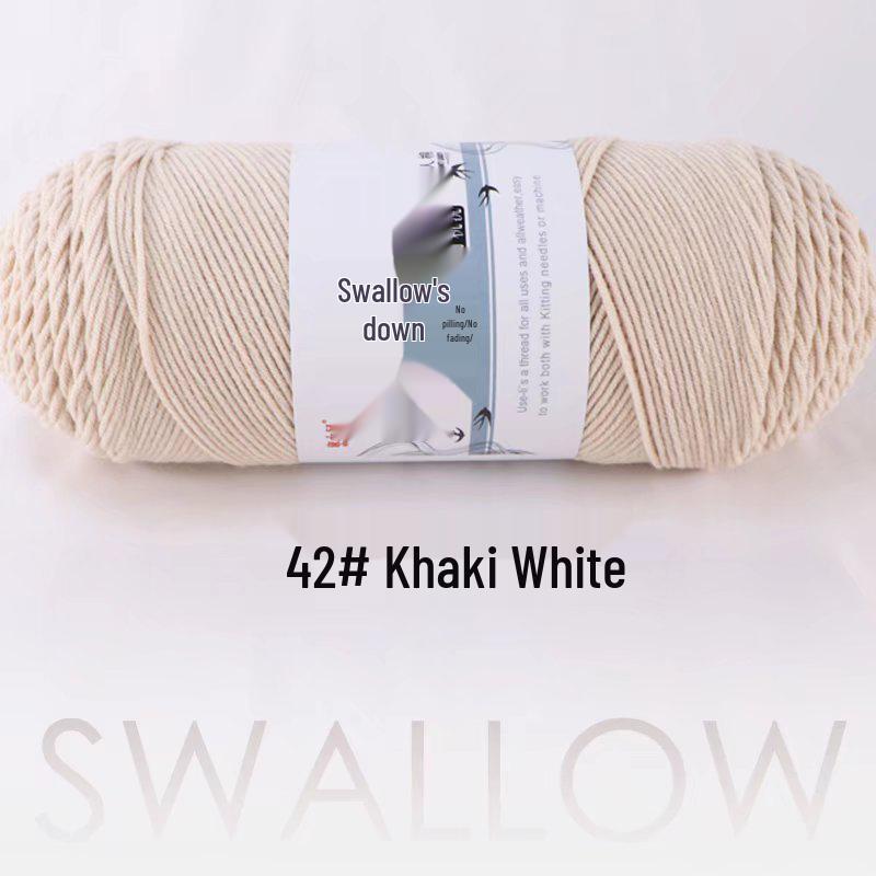 Large Skein 5-Ply Milk Cotton Yarn: Luxurious Plush for Doll Making & Seat Cushions, Available in 80 Colors