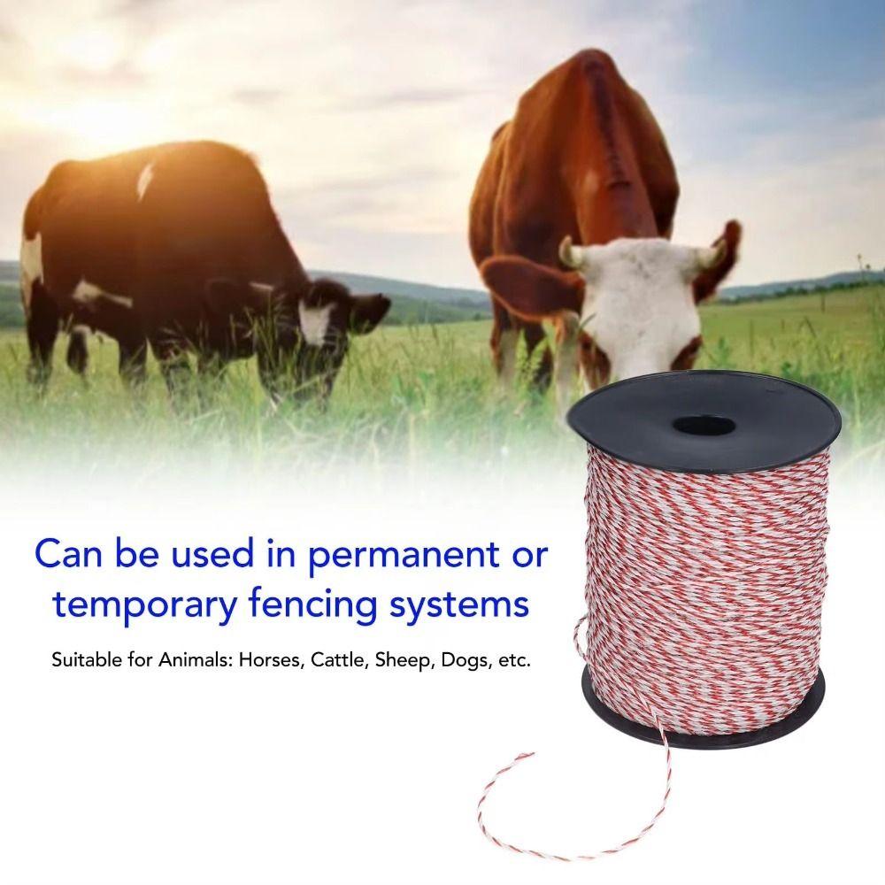 Lower Resistance Electric Fence Rope Fence Steel Poly Rope  for Horses, Cattle ,Sheep