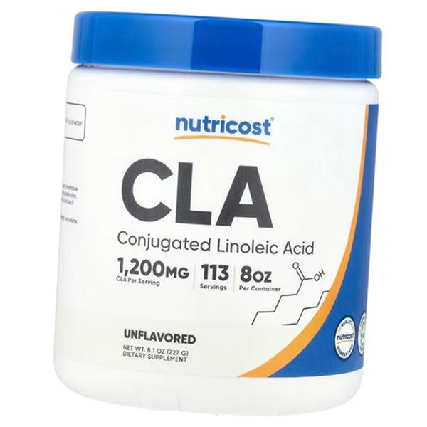 Конъюгированная линолевая кислота для похудения, CLA Powder, Nutricost  227г Без вкуса (02647004)