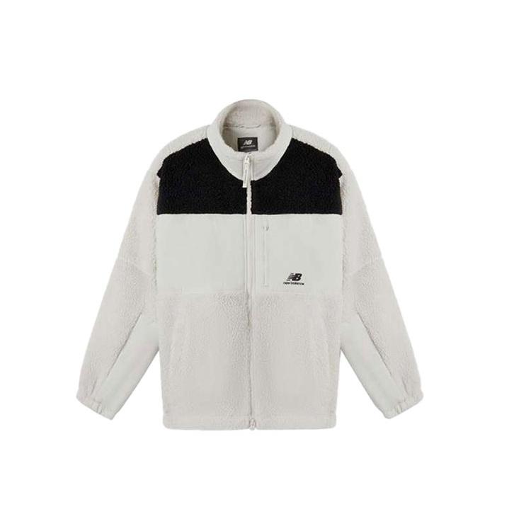 New Balance Lifestyle Cotton Warm Jacket Asia Sizing  White Black  Unisex MDA35013-BEI S