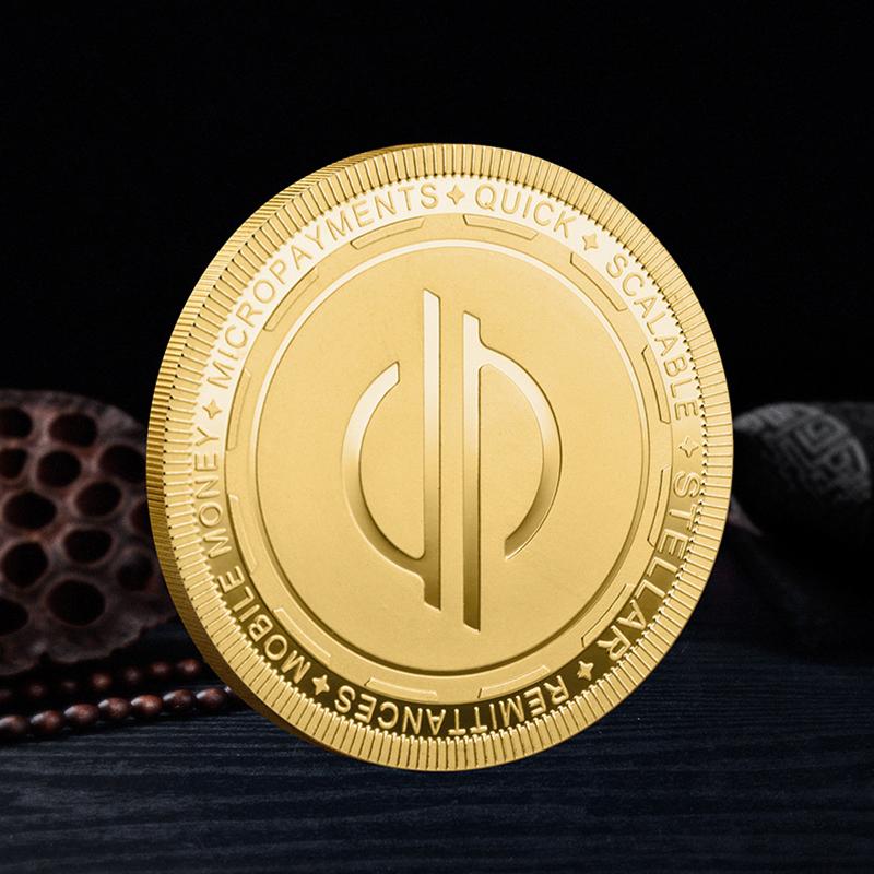 1pc Creative Digital Cryptocurrency Commemorative Coin Crypto Steem Stellar Metal Collectible Coins