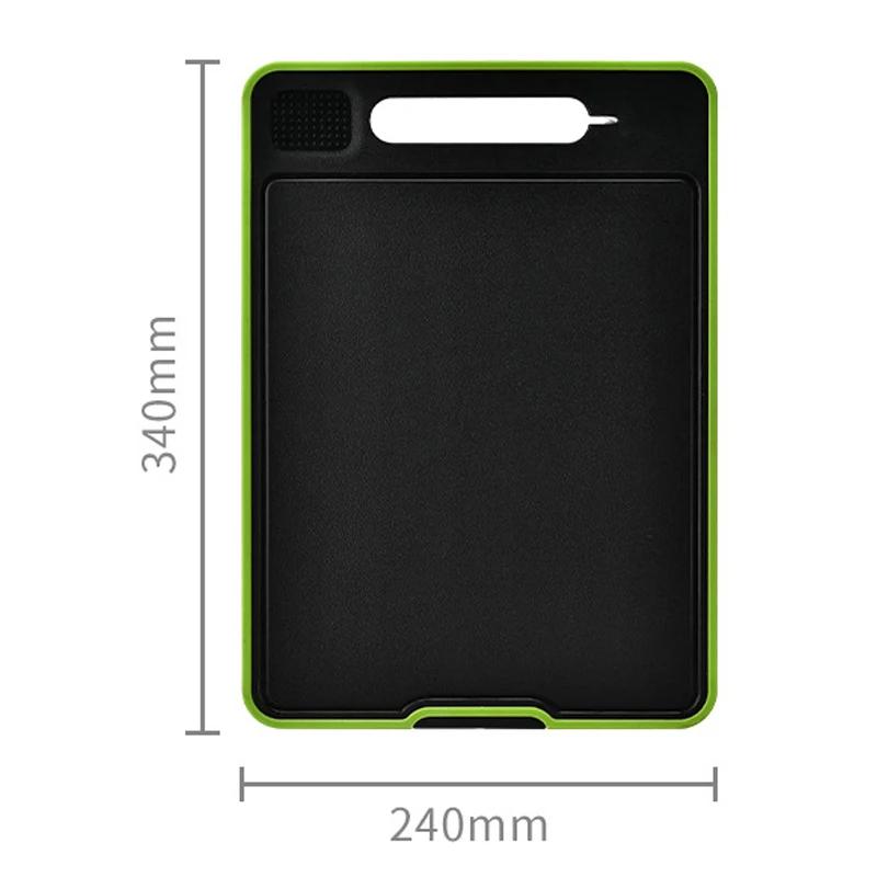 Foldable Double-Sided Thawing Cutting Board 4-in-1 Aluminum Alloy Chopping Board with Knife Sharpener and Garlic Grinder