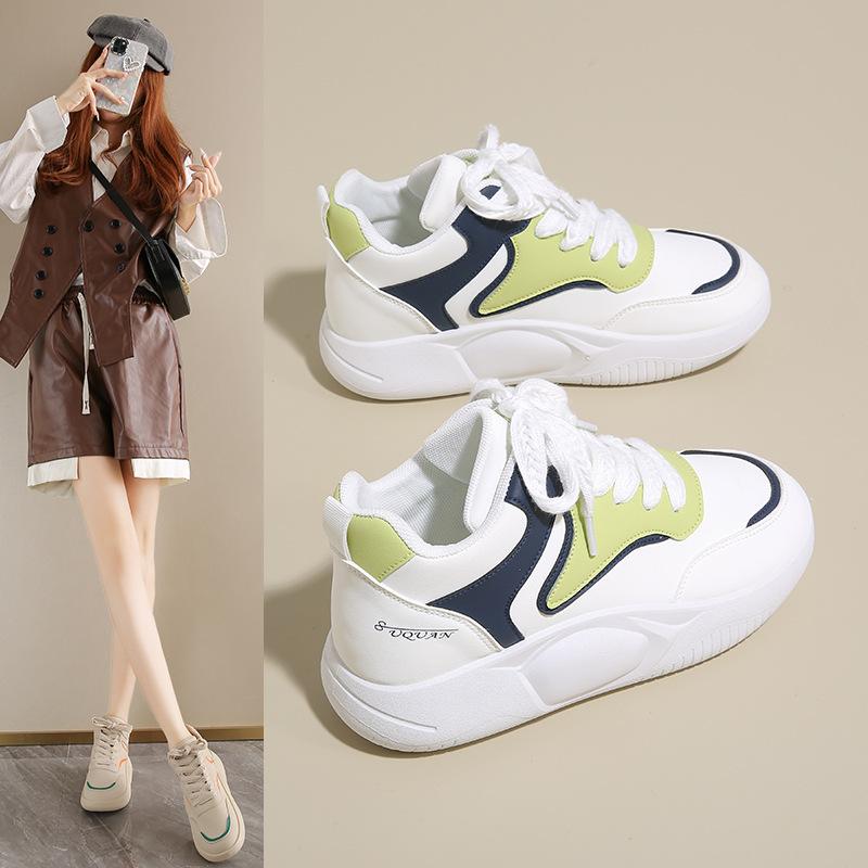 Fashion 2025 Spring Little White Shoe New Korean Version ins Female Students Height Increase Platform Sneakers Casual Shoes Women Shoes